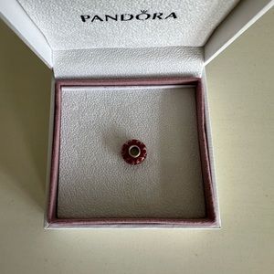 Red bead that fits on Pandora bracelet